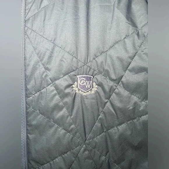 KJUS Retention Vest Men's 3XL (58) Full Zip Blue/Gray Golf Logo Collar EUC CW - Picture 3 of 6